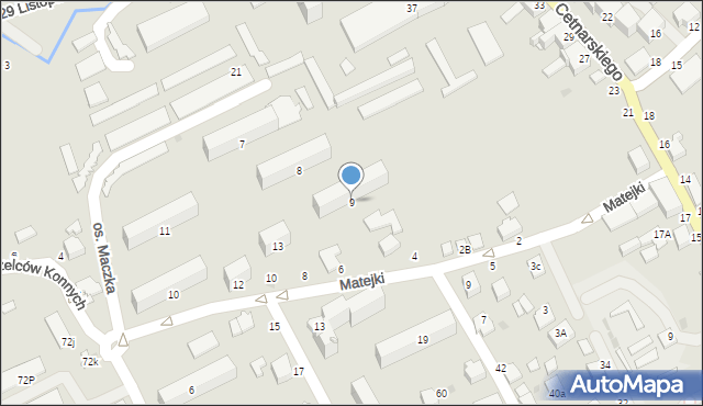 Łańcut, Osiedle Maczka Stanisława, gen., 9, mapa Łańcut