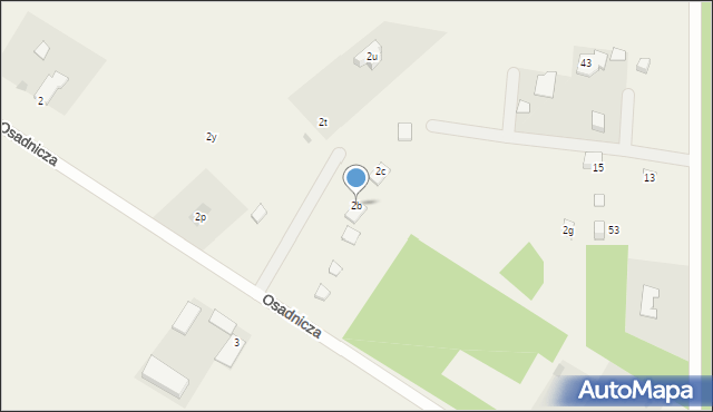 Laskowice, Osadnicza, 2b, mapa Laskowice