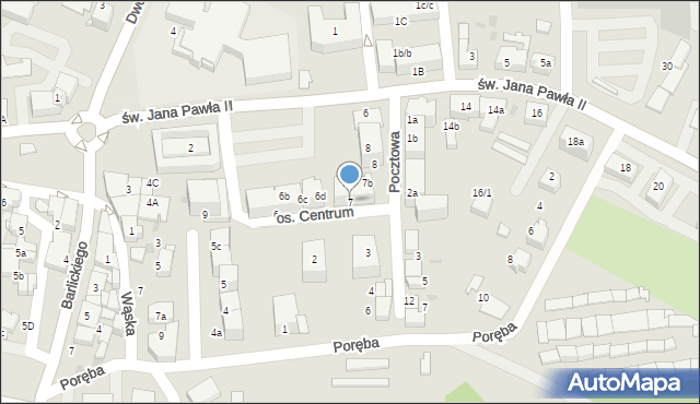 Łaziska Górne, Osiedle Centrum, 7, mapa Łaziska Górne