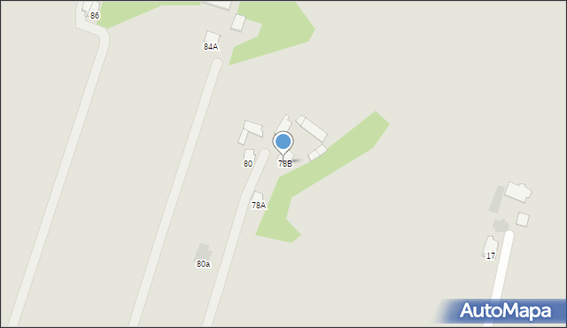 Łęczna, Osiedle Kolonia Trębaczów, 78B, mapa Łęczna