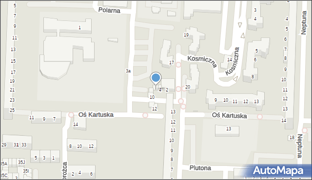 Legnica, Oś Kartuska, 6, mapa Legnicy