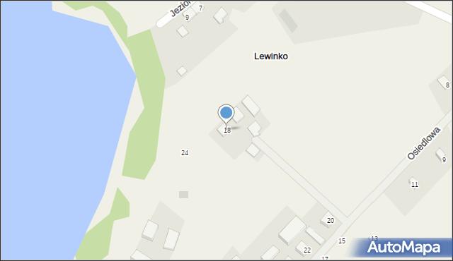 Lewinko, Osiedlowa, 18, mapa Lewinko