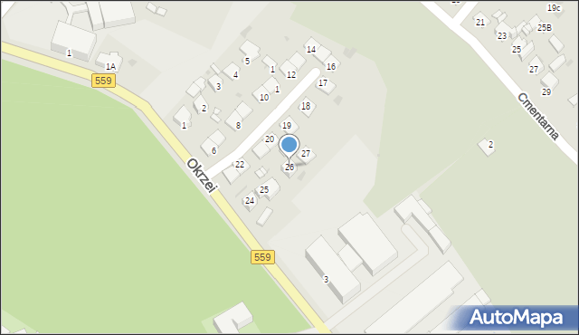 Lipno, Osiedle Skłodowskiej-Curie Marii, 26, mapa Lipno