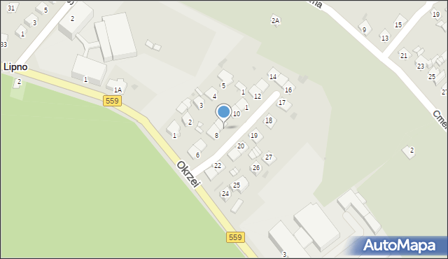 Lipno, Osiedle Skłodowskiej-Curie Marii, 9, mapa Lipno