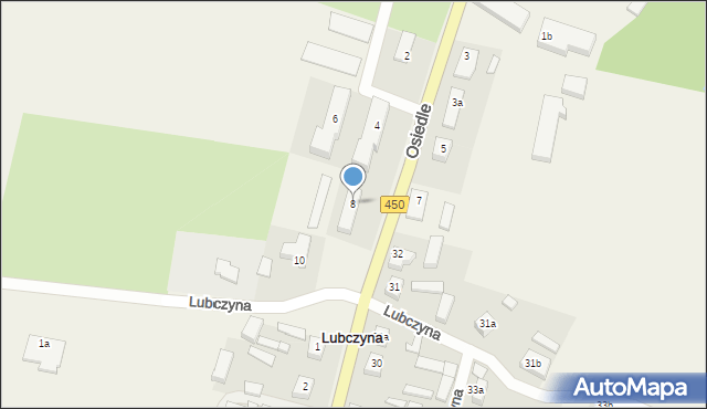 Lubczyna, Osiedle, 8, mapa Lubczyna