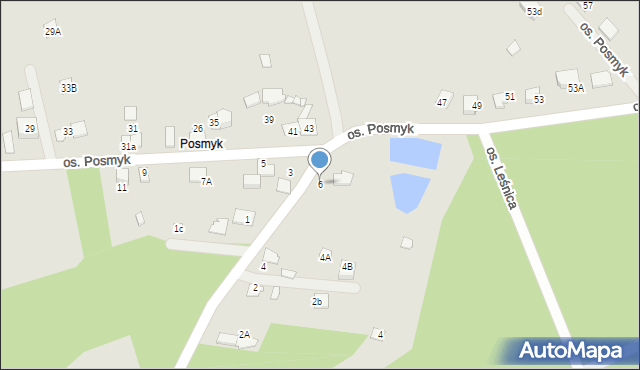 Lubliniec, Osiedle Posmyk, 6, mapa Lubliniec