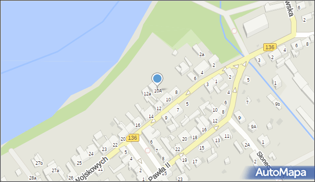 Lubniewice, Osadników Wojskowych, 10A, mapa Lubniewice