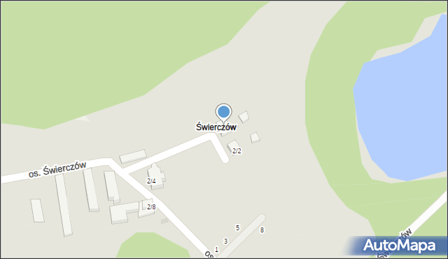 Lubniewice, Osiedle Świerczów, 3/2, mapa Lubniewice