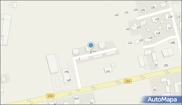 Łubowo, Osiedle Radosne, 8, mapa Łubowo