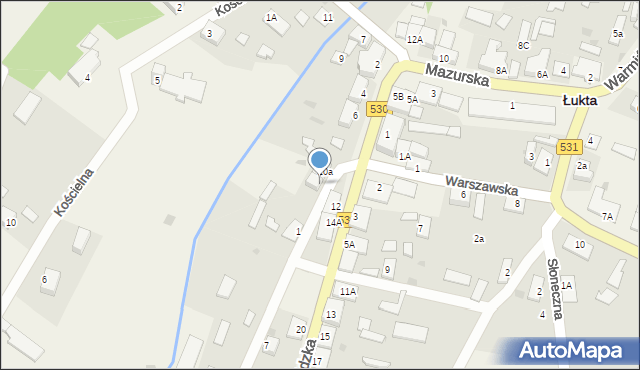 Łukta, Ostródzka, 10b, mapa Łukta