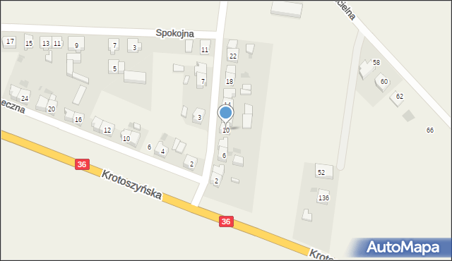 Lutogniew, Osiedlowa, 10, mapa Lutogniew