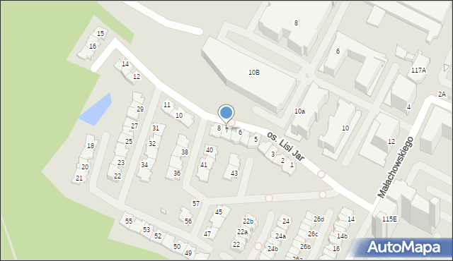 Marki, Osiedle Lisi Jar, 7, mapa Marki