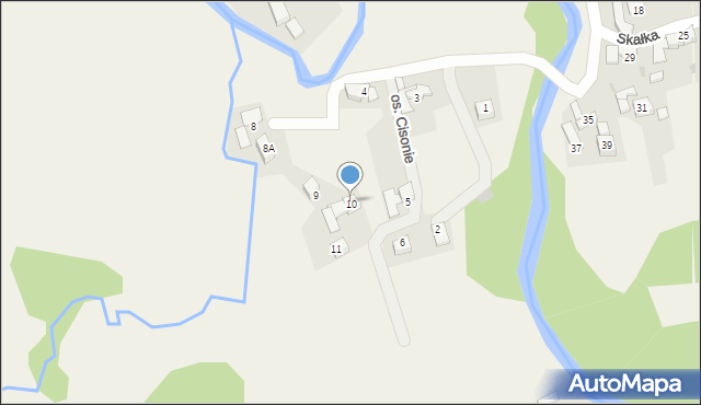 Maruszyna, Osiedle Cisonie, 10, mapa Maruszyna