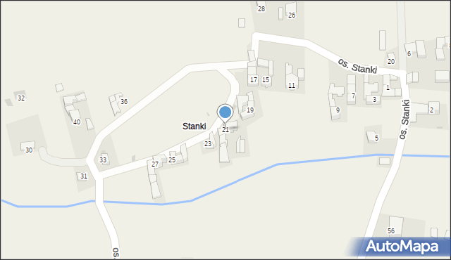 Maruszyna, Osiedle Stanki, 21, mapa Maruszyna
