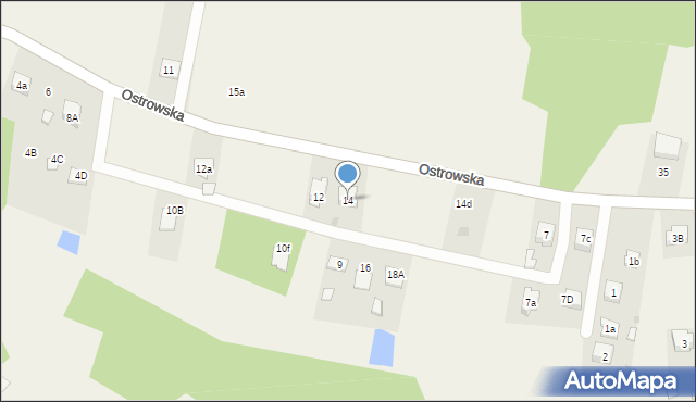 Masłońskie, Ostrowska, 14, mapa Masłońskie