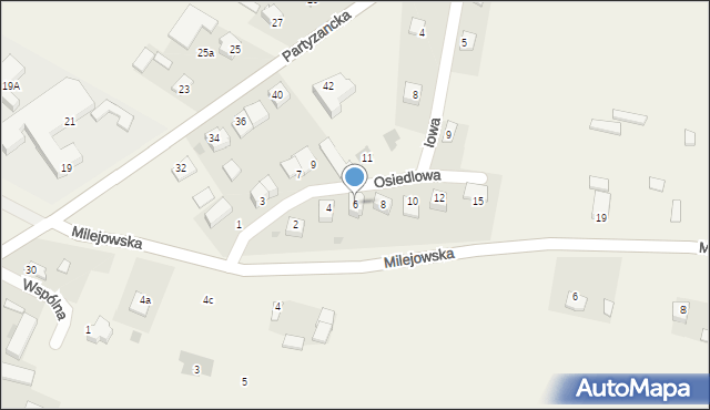 Mełgiew, Osiedlowa, 6, mapa Mełgiew