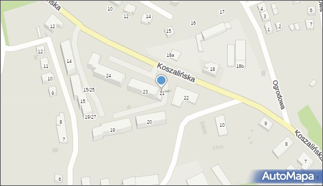 Miastko, Osiedle Niepodległości, 21, mapa Miastko