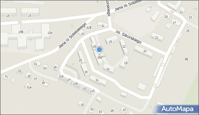 Miechów, Osiedle Sikorskiego Władysława, gen., 24a, mapa Miechów