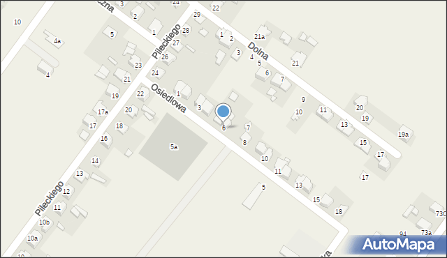 Miechów-Charsznica, Osiedlowa, 6, mapa Miechów-Charsznica