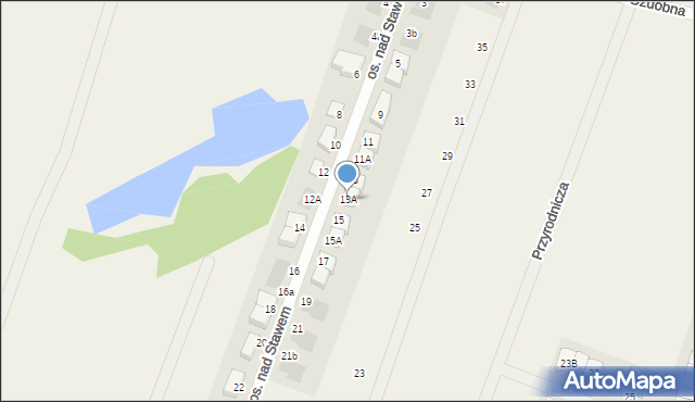 Mierzyn, Osiedle nad Stawem, 13A, mapa Mierzyn