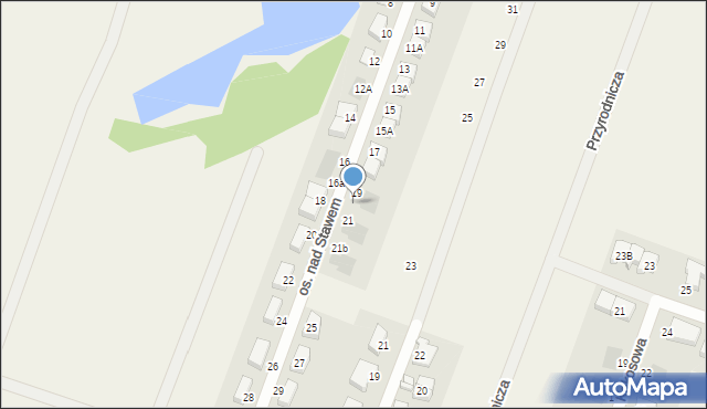 Mierzyn, Osiedle nad Stawem, 19a, mapa Mierzyn