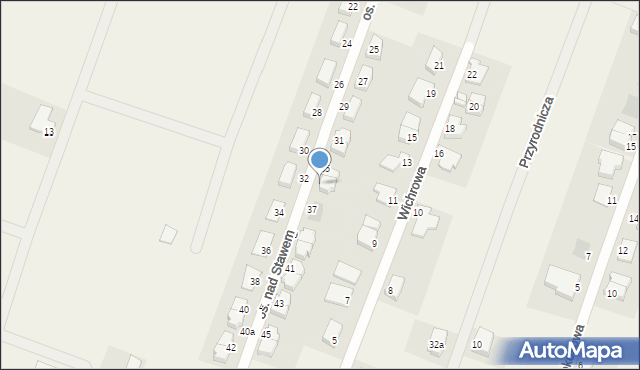 Mierzyn, Osiedle nad Stawem, 35A, mapa Mierzyn