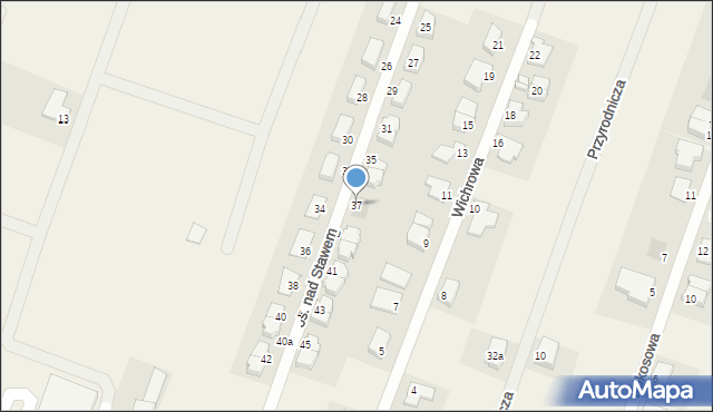 Mierzyn, Osiedle nad Stawem, 37, mapa Mierzyn