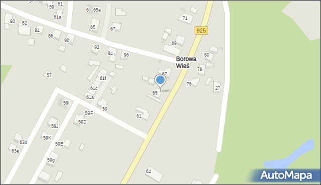 Mikołów, Oświęcimska, 65A, mapa Mikołów