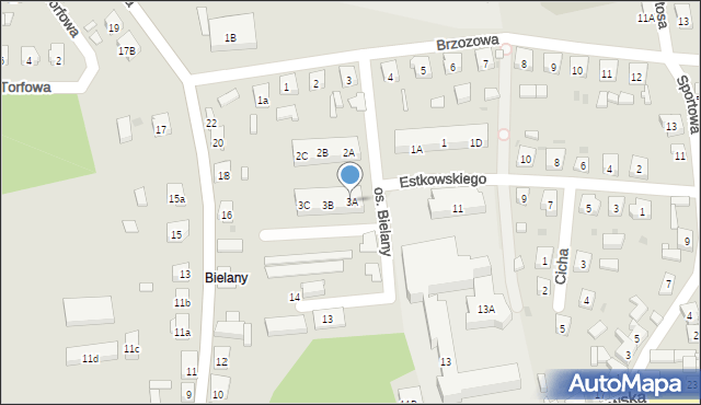 Mikstat, Osiedle Bielany, 3A, mapa Mikstat