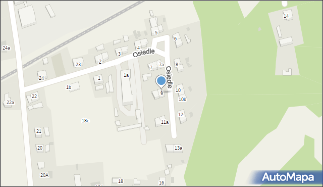 Mirostowice Dolne, Osiedle, 9, mapa Mirostowice Dolne