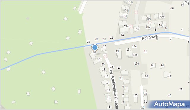 Modlniczka, Osiedle Krakowskie Przedmieście, 24A, mapa Modlniczka