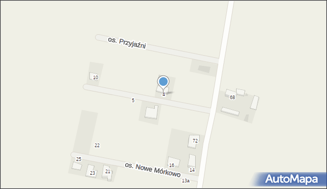 Mórkowo, Osiedle Nowe Mórkowo, 4, mapa Mórkowo