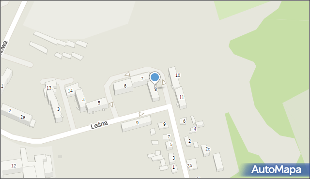 Mrągowo, Osiedle Mazurskie, 8, mapa Mrągowo