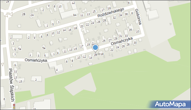 Mysłowice, Osmańczyka Edmunda, 16, mapa Mysłowice