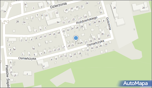Mysłowice, Osmańczyka Edmunda, 23, mapa Mysłowice
