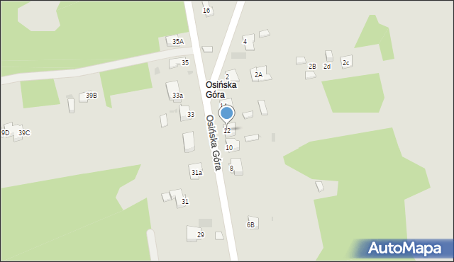 Myszków, Osińska Góra, 12, mapa Myszków