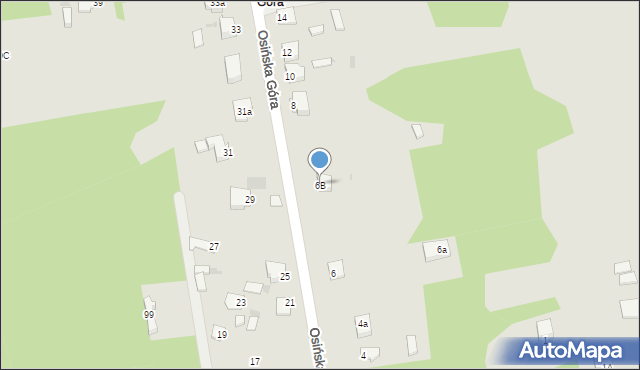 Myszków, Osińska Góra, 6B, mapa Myszków