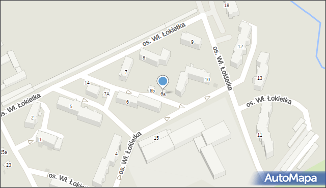Nakło nad Notecią, Osiedle Króla Władysława Łokietka, 6a, mapa Nakło nad Notecią