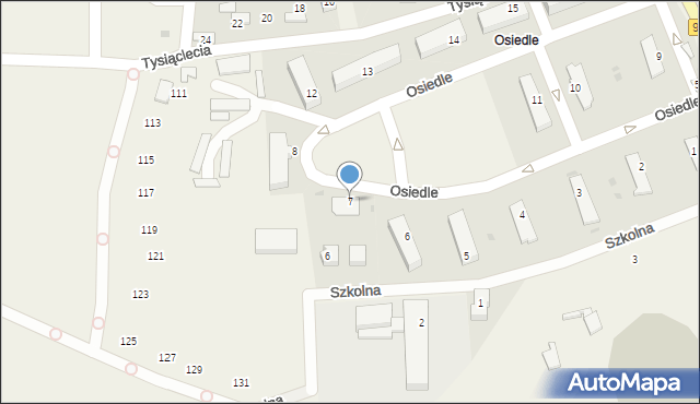 Niedomice, Osiedle, 7, mapa Niedomice