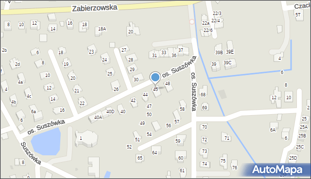 Niepołomice, Osiedle Suszówka, 45, mapa Niepołomice