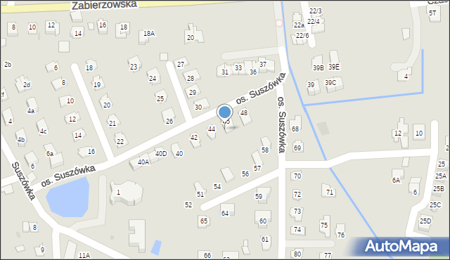 Niepołomice, Osiedle Suszówka, 46, mapa Niepołomice