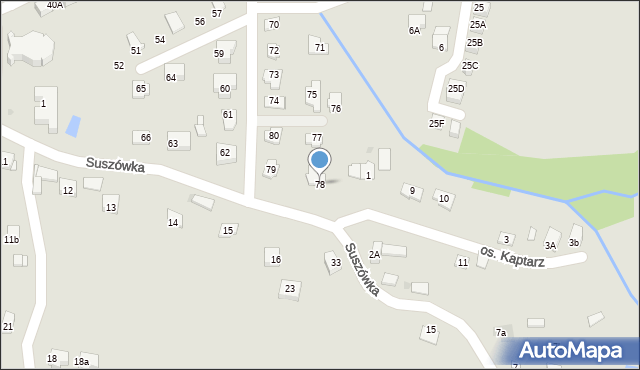 Niepołomice, Osiedle Suszówka, 78, mapa Niepołomice