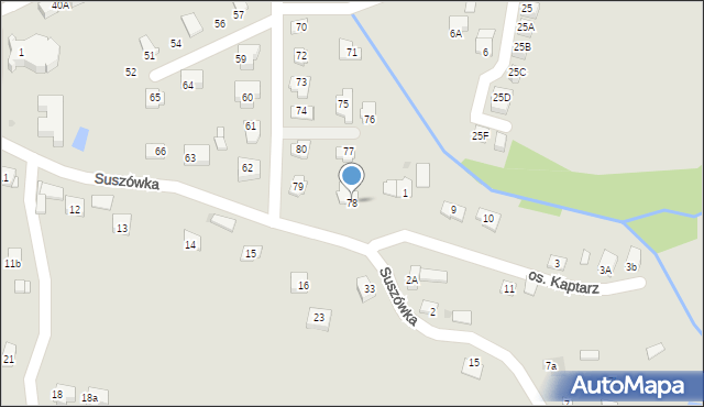 Niepołomice, Osiedle Suszówka, 78, mapa Niepołomice