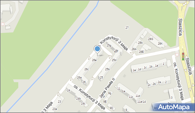 Nowa Sól, Osiedle Konstytucji 3 Maja, 26f, mapa Nowa Sól