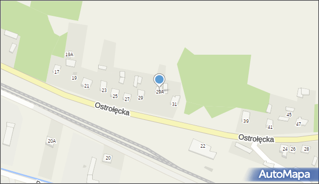 Nowa Wieś, Ostrołęcka, 29A, mapa Nowa Wieś