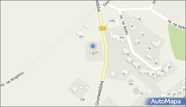 Nowa Wieś Lęborska, Osiedle na Wzgórzu, 1a, mapa Nowa Wieś Lęborska