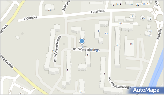 Nowy Dwór Gdański, Osiedle Wyszyńskiego Stefana, ks. kard., 8, mapa Nowy Dwór Gdański