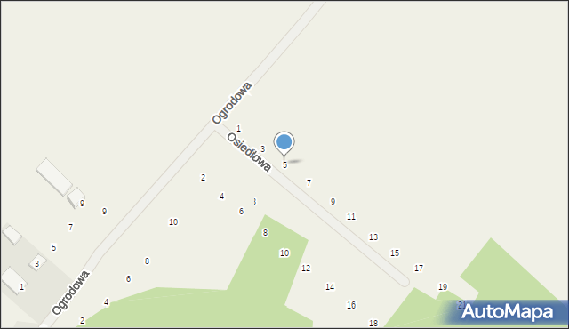 Nowy Dzikowiec, Osiedlowa, 5, mapa Nowy Dzikowiec