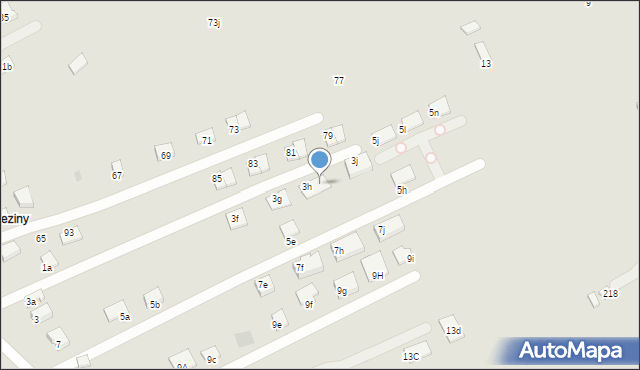 Nowy Sącz, Osiedlowa, 3i, mapa Nowego Sącza