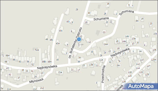 Nowy Targ, Osiedle Bohaterów Tobruku, 2, mapa Nowego Targu